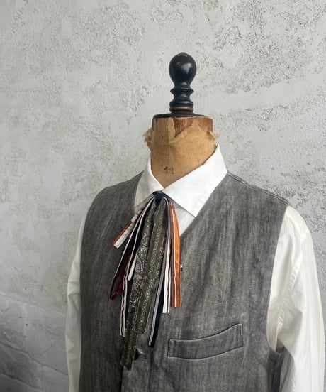 CAVANE WEDDINGキャヴァネ ウェディング/ Tuxedo vintage ribbon-tie (short) / we-Mac 007C
