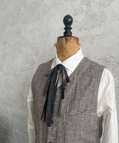 CAVANE WEDDINGキャヴァネ ウェディング/ Tuxedo vintage ribbon-tie (short) / we-Mac 007A