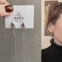 S-29 ステンレス製 ボールチェーンピアス