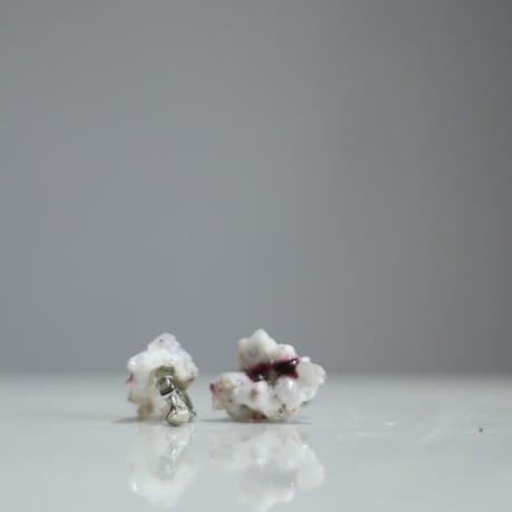 stone earring red  / 10