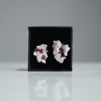 stone earring red  / 10