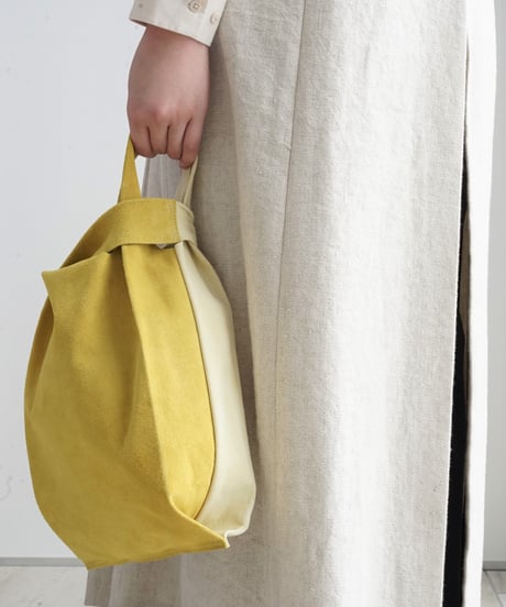 TEHA'AMANA/Pig suede shopping bag/カナリア