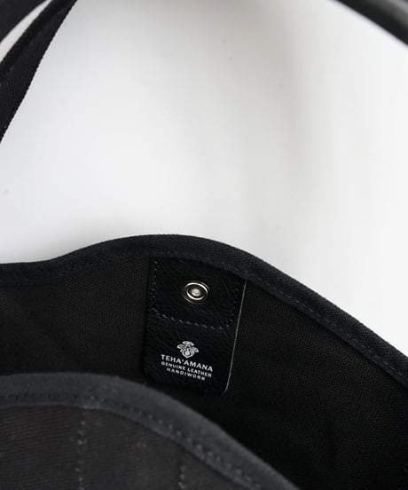 TEHA'AMANA/Canvas lozenge bag/S/ブラック