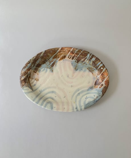 ★大川和宏★スクエア台座プレート★大皿★新品未使用★高島屋個展★ ☆大川和宏☆スクエア台座プレート☆大皿☆新品未使用☆高島屋個展