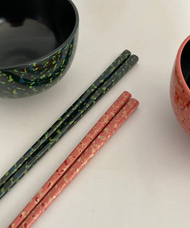 津軽塗 ○津軽塗/箸/グリーン | FB-TERRACE