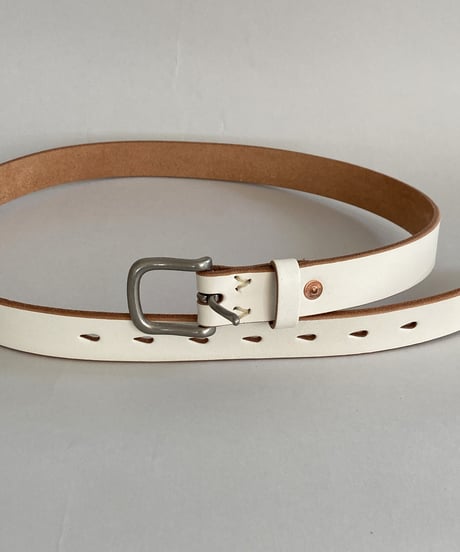 TEHA'AMANA/Copper Rivet Belt/25mm/ホワイト
