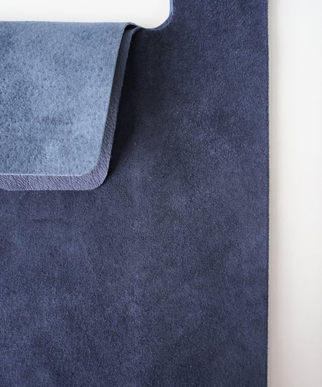 TEHA'AMANA/Pig suede shopping bag/インクブルー×ネイビー