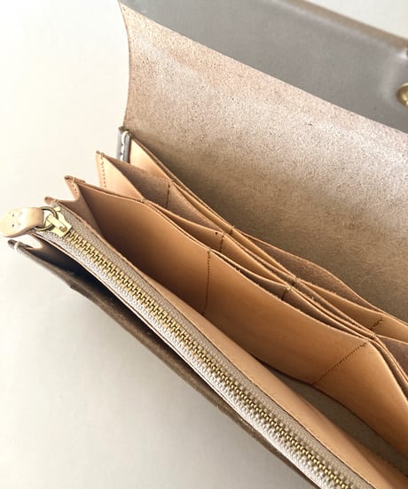 TEHA'AMANA/acc wallet/ベージュ