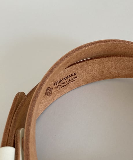 TEHA'AMANA/Copper Rivet Belt/25mm/ホワイト