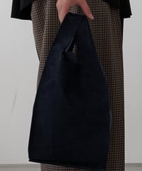 TEHA'AMANA/Pig suede shopping bag/インクブルー×ネイビー