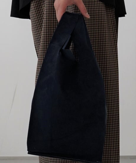 TEHA'AMANA/Pig suede shopping bag/インクブルー×ネイビー