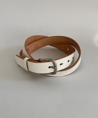TEHA'AMANA/Copper Rivet Belt/25mm/ホワイト