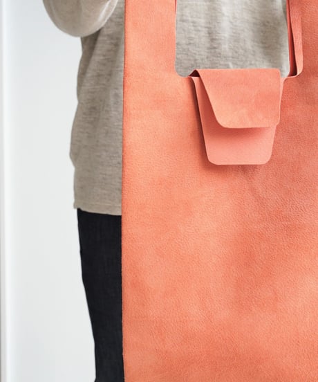 TEHA'AMANA/Pig suede shopping bag/コーラル