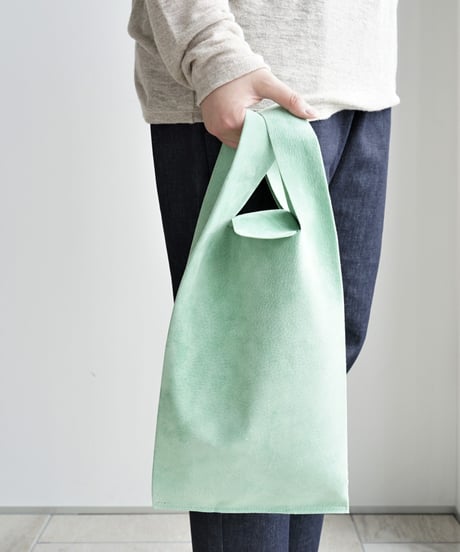 TEHA'AMANA/Pig suede shopping bag/グリーン