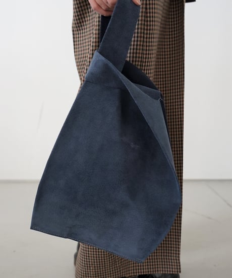 TEHA'AMANA/Pig suede shopping bag/インクブルー×ネイビー