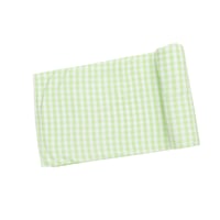 《ストレッチー バンブー スワドル 単品箱入り》ギンガム GINGHAM GREEN Stretchy Bamboo Swaddle  バンブーレーヨン素材 Fサイズ 緑色 476-S24-GIG