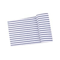 《ストレッチー バンブー スワドル 単品》ストライプ柄 Stripe Ribbed Stretchy Bamboo Swaddle バンブーレーヨンリブ素材 Fサイズ 青白色 476-S25-SVN