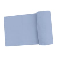 《スワドル単品》Solid Dusty Blue Muslin Swaddle Blanket オーガニック モスリンコットン素材 Fサイズ 青色 無地 157-S25-SMDB