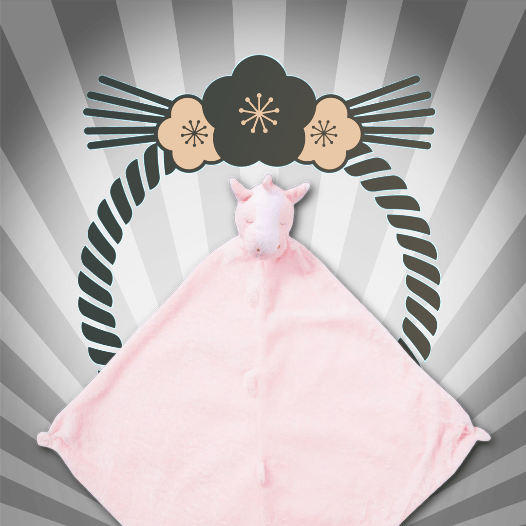 ブランキー単品 》Pink Pony Blankie ピンク馬 茶色 1165 | ANG