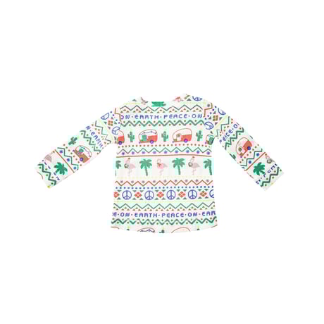【OUTLET】《♥Lounge Wear Set California Fair Isle Thermal ラウンジウエア カリフォルニア柄 サーマル素材》  171-F1-CFIT 単品 箱なし