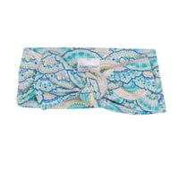《MERMAID SCALE Headband バンブー素材 マーメードスケール柄 ヘッドバンド》単品箱なし 124-S3-MES