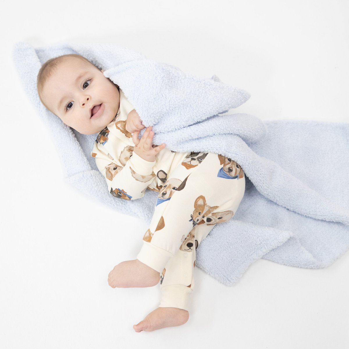 シェニールブランケット単品 》Chenille Blanket White 79×79cm