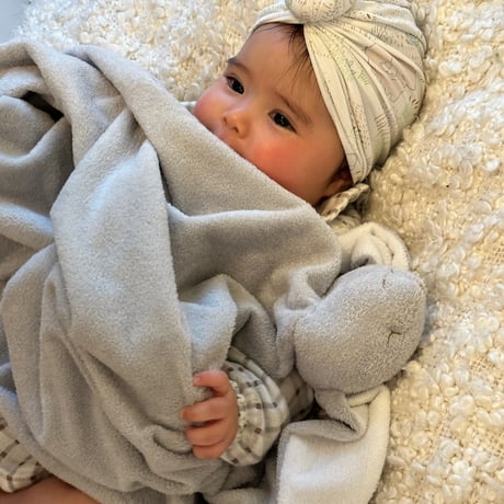 《親子うさぎ ブランキー ナップブランケット 選べるビブ BOX SET》Pink Bunny Blankie Nap Blanket Bib Box Set ピンクバニー 灰色 ワンサイズ【箱入】】