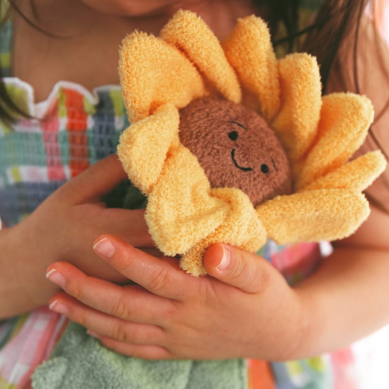 ブランキー単品 》Sunflower Blankie ひまわり 黄×緑色 1200 | A