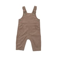 《Corduroy Classic Overall Sinopia Fresco コーデュロイ素材 クラシックオーバーオール》単品 箱なし 534-F24-SFC (茶色 70～115cmサイズ)