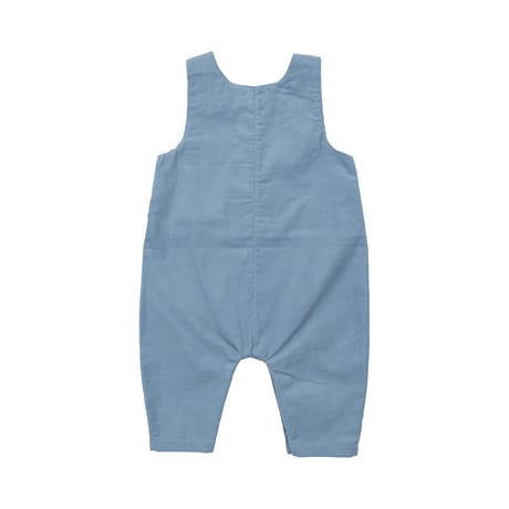 《Corduroy Uni Overall Glacier Lake コーデュロイ素材 ユニオーバーオール 水色》単品 箱なし 188-F24-GLA (青色 70～95cmサイズ)