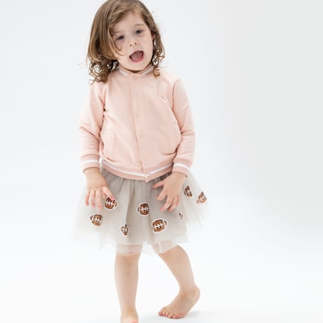 《French Terry Jacket Pink ピンク フレンチテリー素材 ジャケット》単品 箱なし 650-F24-CHP (桃色 80～135cmサイズ)