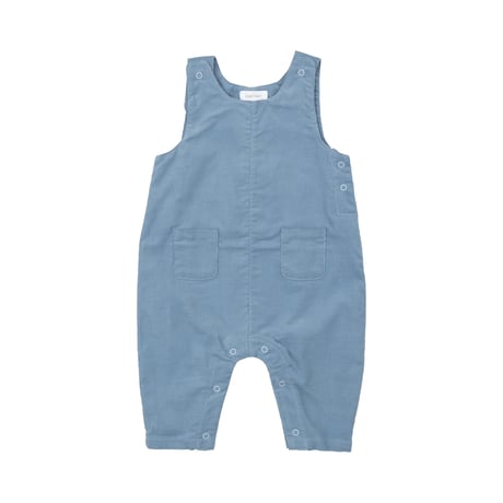 《Corduroy Uni Overall Glacier Lake コーデュロイ素材 ユニオーバーオール 水色》単品 箱なし 188-F24-GLA (青色 70～95cmサイズ)