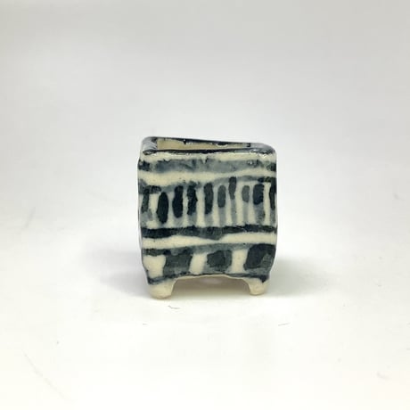 752.堂下豊生 漢詩丸鉢 豆鉢 盆栽鉢 植木鉢 4.1*4.3cm 豆盆栽鉢屋 うさぎ庵