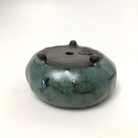 玉木啓子造230517C青銅釉丸鉢