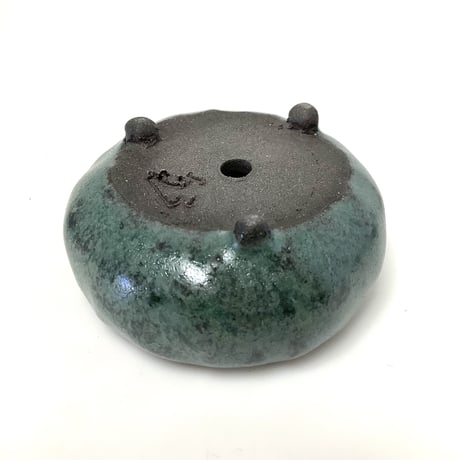 玉木啓子造230517C青銅釉丸鉢