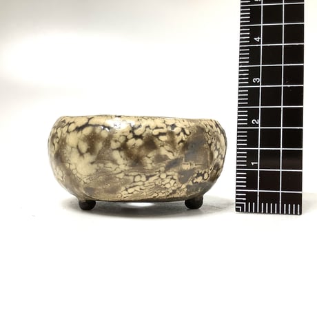 玉木啓子造230627B斑釉丸鉢