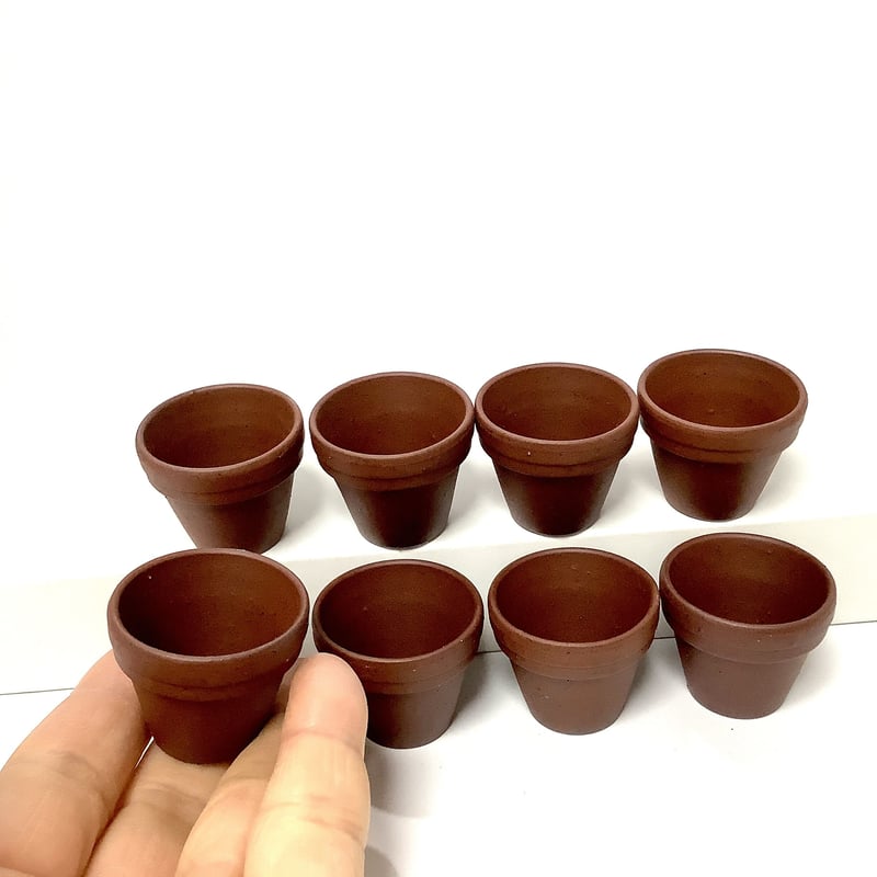 育成用 豆駄温鉢 8個セット【いつもお得な10%OFF】 | 豆盆栽鉢屋 うさぎ庵