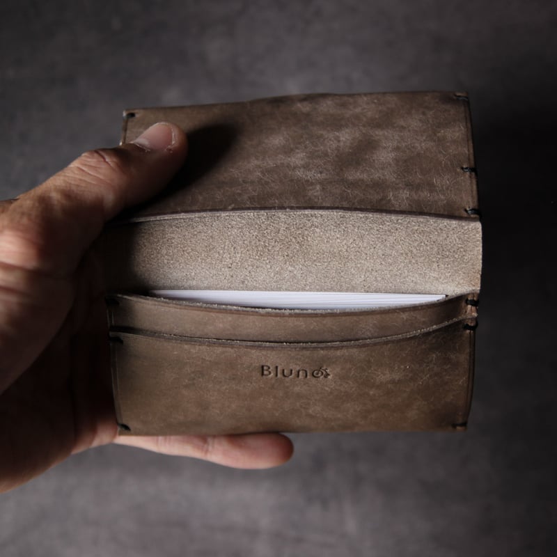 錫と本革 名刺入れ｜錫×イタリアンレザーの名刺入れ【natsuki