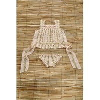 Set top & Panty Farandole flowers print crepe