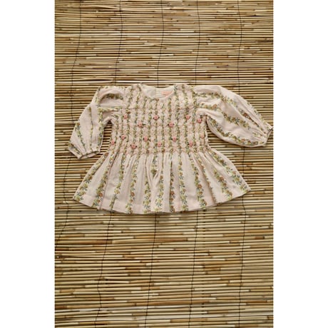 新品♡ bonjour skirt dress ＆scarf 8Y♡ Bonjour Diary Long Skirt Dress & Hairclip Indigo Tulle (S8