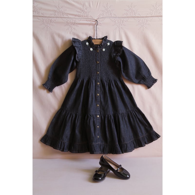 last 4Y】Ibiza dress black denim | Coup de Couer