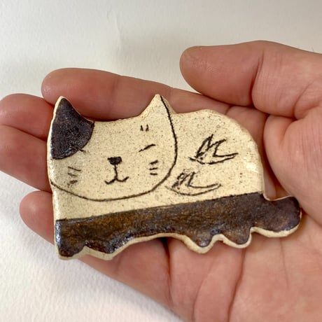 猫型豆皿　ミミクロ　sa008016