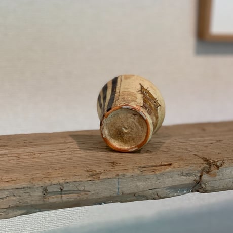 平野照子　ミニカップ　茶猫　cu002007
