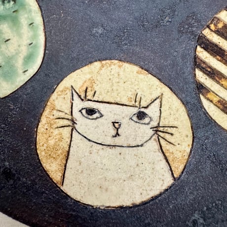 猫と仲間たち皿　sa007079