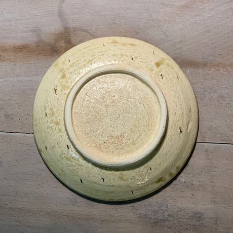 5寸皿 黄縁　sa005009