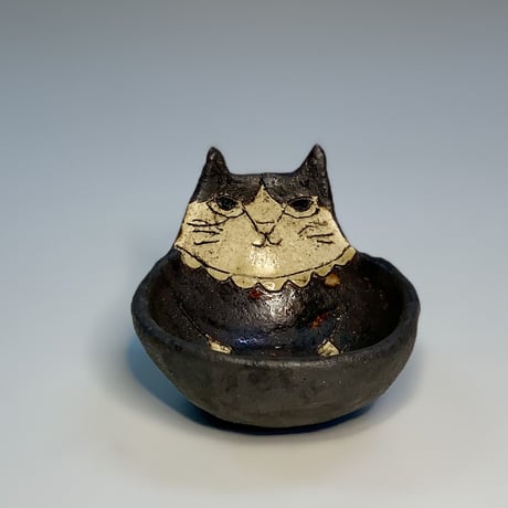 平野照子　ねこ小鉢　so009018