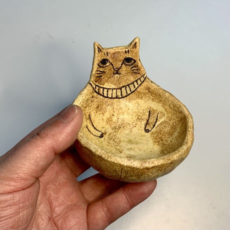 平野照子　ねこ小鉢　so009008