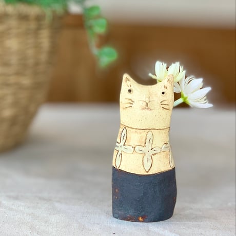 猫花入れ　ha368