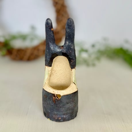うさぎ花入　ha784