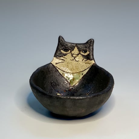 平野照子　ねこ小鉢　so009020